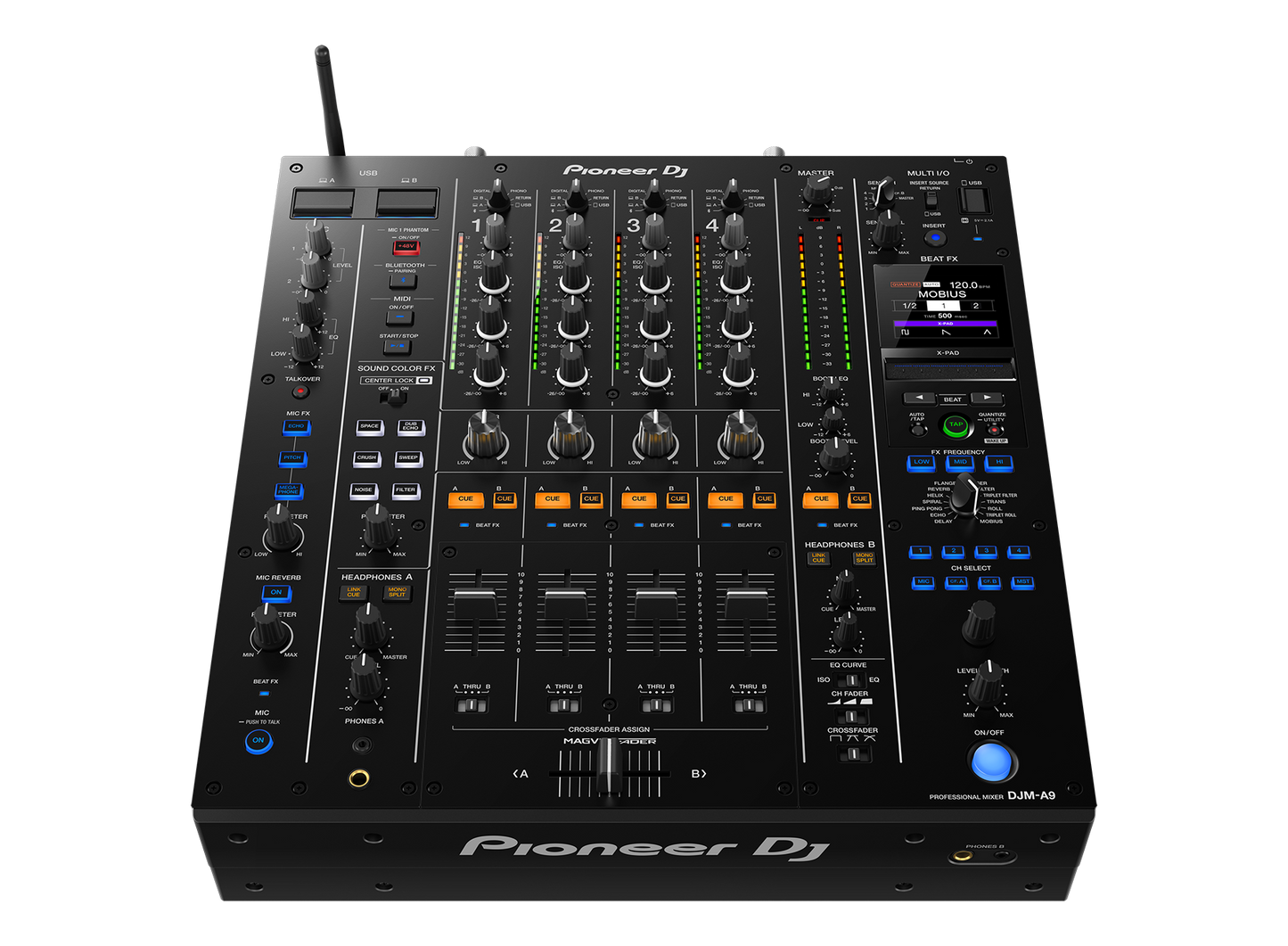 Pioneer DJM A9  - 4 Channel Professional DJ mixer with Beat FX - Fully Digital