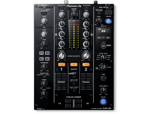 Pioneer DJM 450 - 2-channel DJ mixer with Beat FX - Fully Digital
